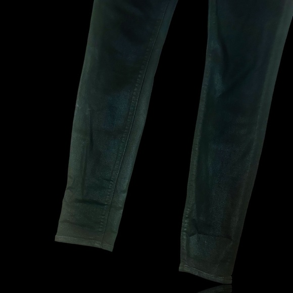 NWOT Hudson Jeans ‘Barbara High-Rise Super Skinny Ankle Jean’ in “Noir Coated” - Picture 8 of 16